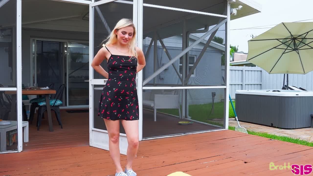 Bratty Sis – Aria Banks dont be a pussy let me see your dick