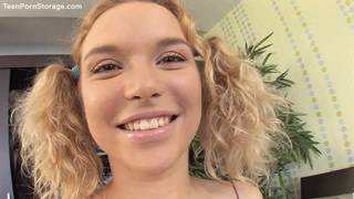 Teen Porn Storage – Katrina curly pigtailed teen